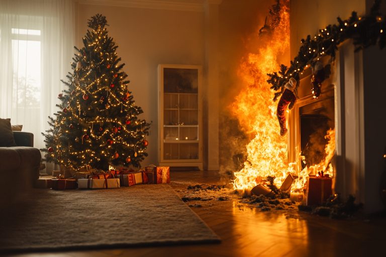 Zu Weihnachten besteht eine große Gefahr von Bräden.
