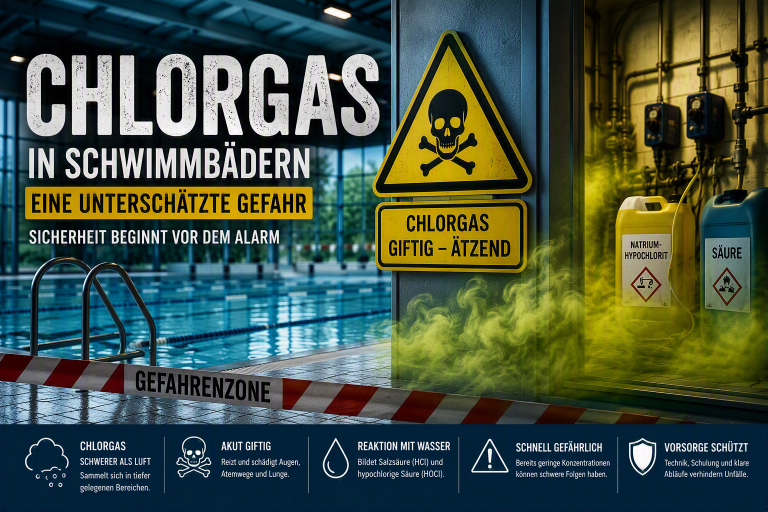 Chlorgas bei Schwimmbädern